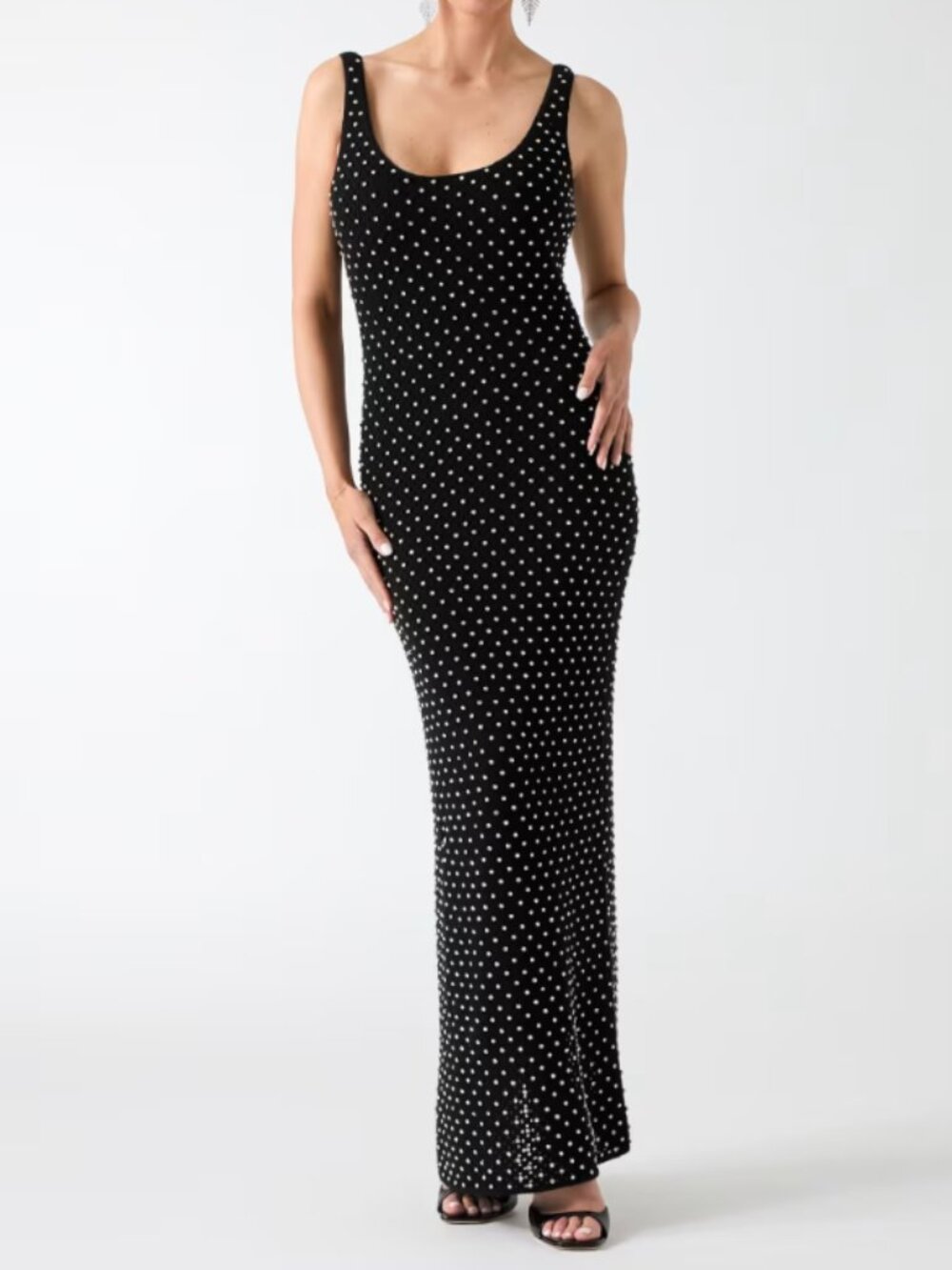 Guess Marylin sequin knit crystal dress size 4- Original $350